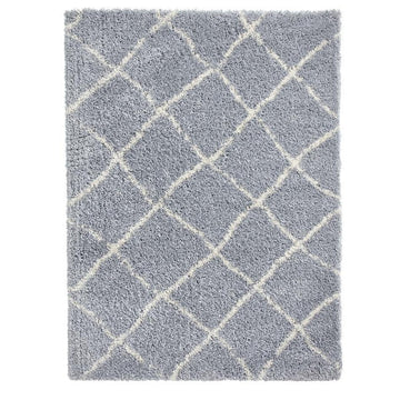Scandi Berber G257 Modern Moroccan Berber Soft Plush Boho Shaggy Grey/Cream Rug-Think Rugs-Rug Love - The Most Loved Rug Store
